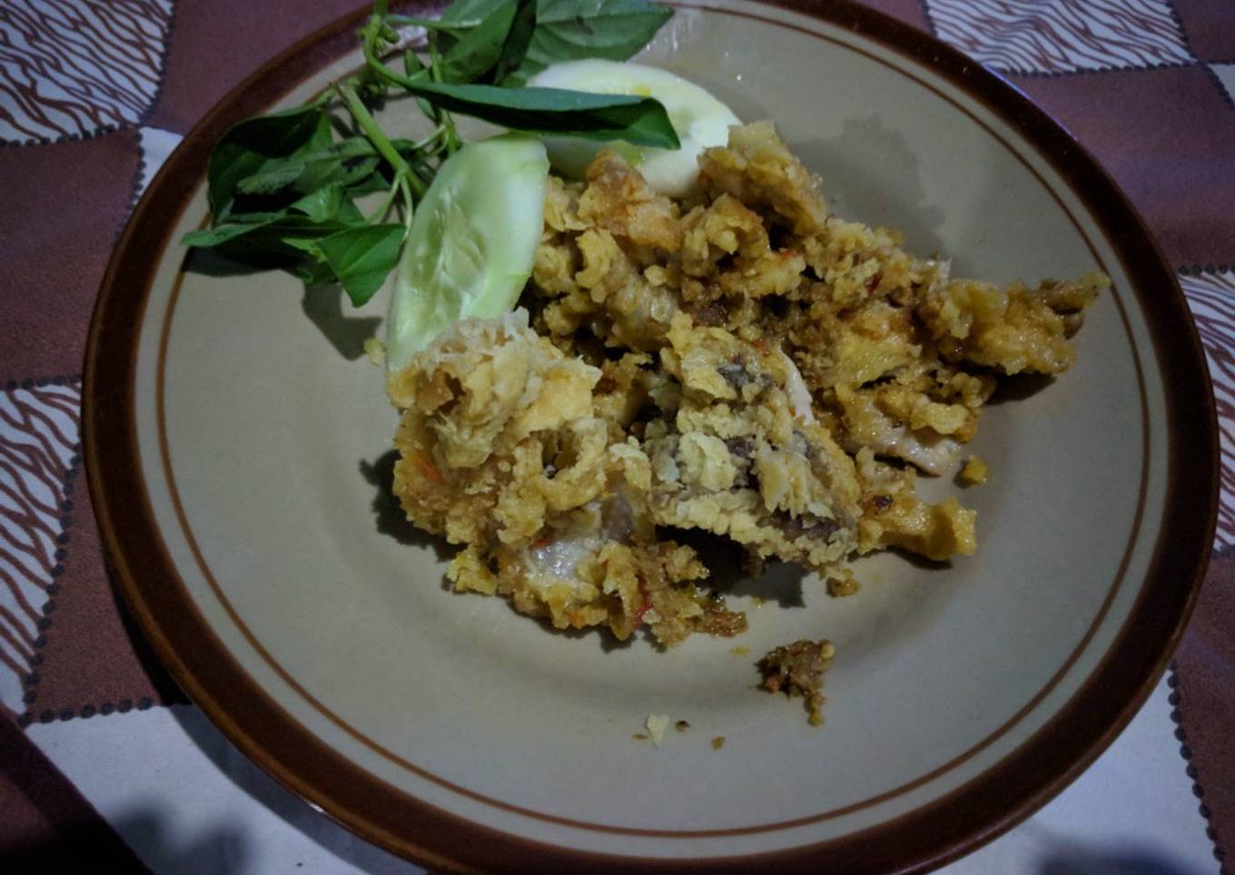 Ayam geprek sambal homemade