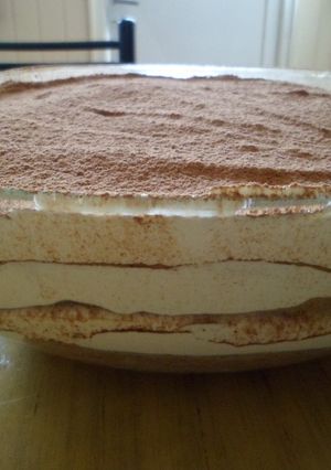Una foto de Tiramisú sin huevos