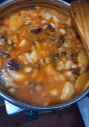 Una foto de Cazuela de bacalao