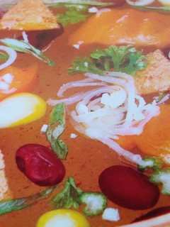 A picture of Veg Tortilla Soup.