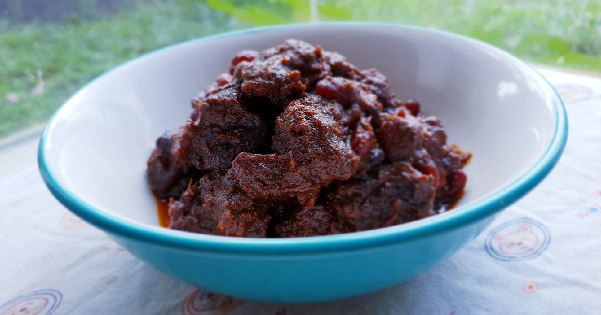 Resep Rendang Daging And Kacang Merah Oleh Marlina Rosa Cookpad