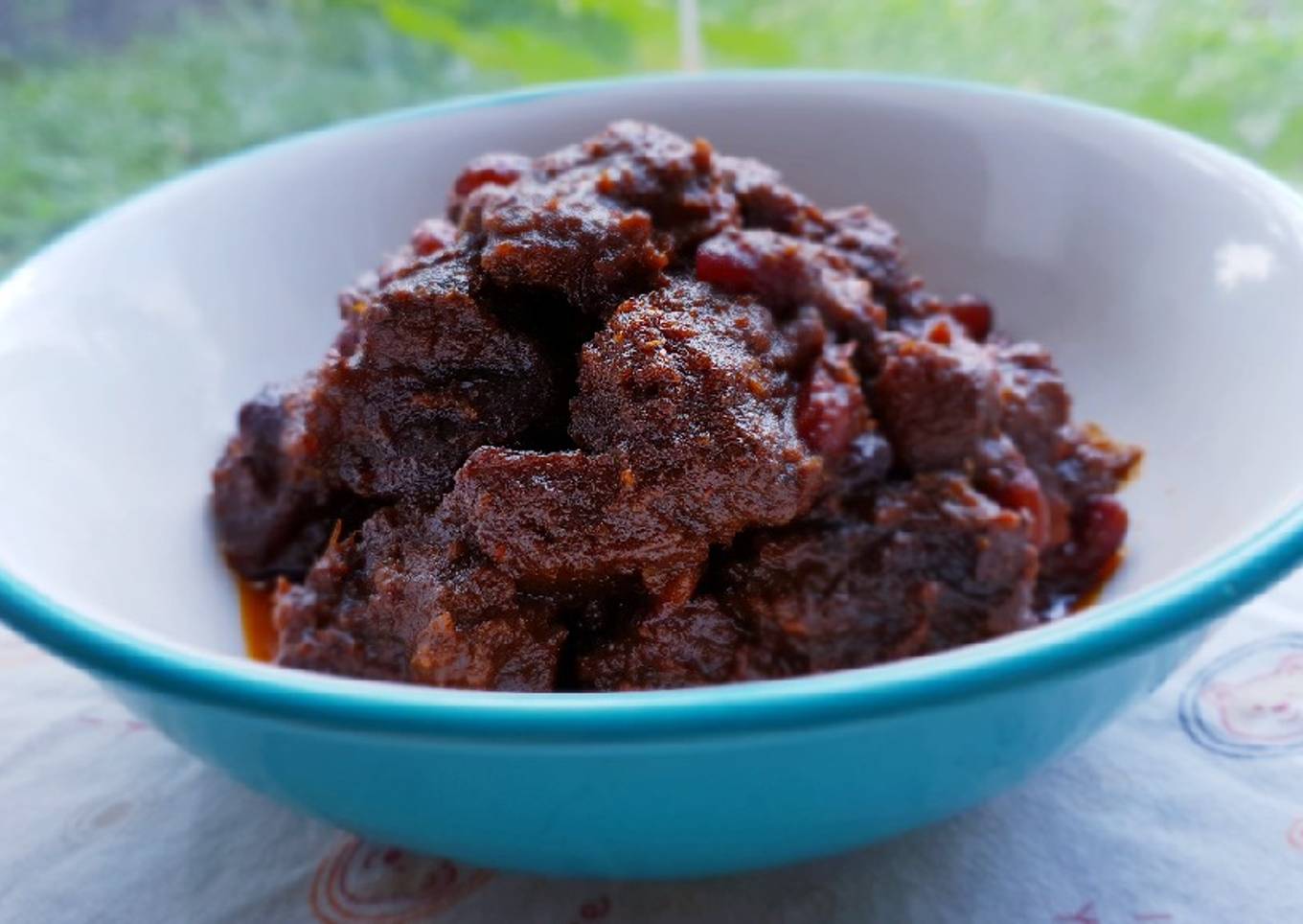 Resep Rendang Daging & Kacang Merah Anti Gagal