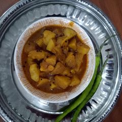 A picture of Gujarati Batata Nu Shake.