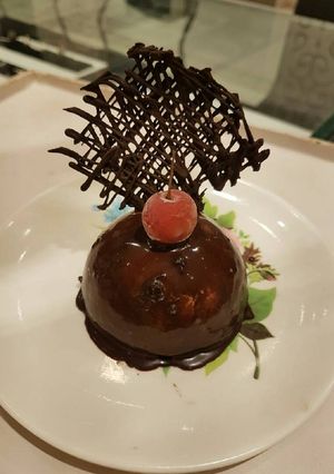 A picture of Rasberry Chocolate Mousse.