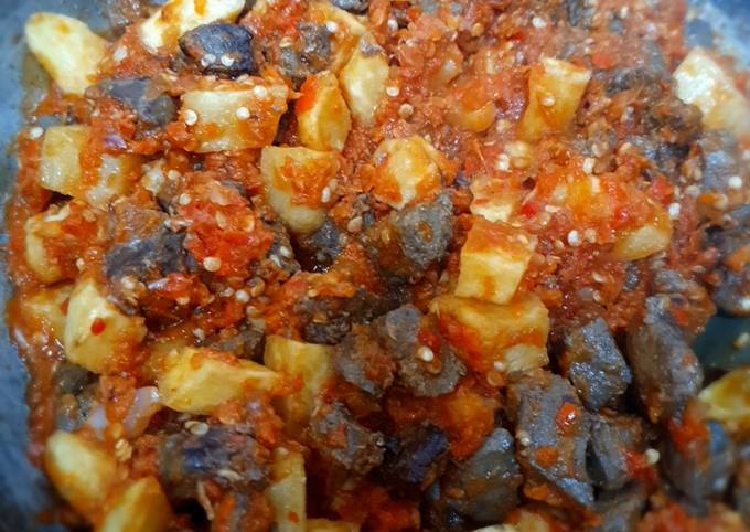 Resep Sambal Ati Sapi Kentang yang Bisa Manjain Lidah