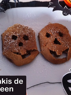 Una foto de Tortitas (dorayakis) para Halloween