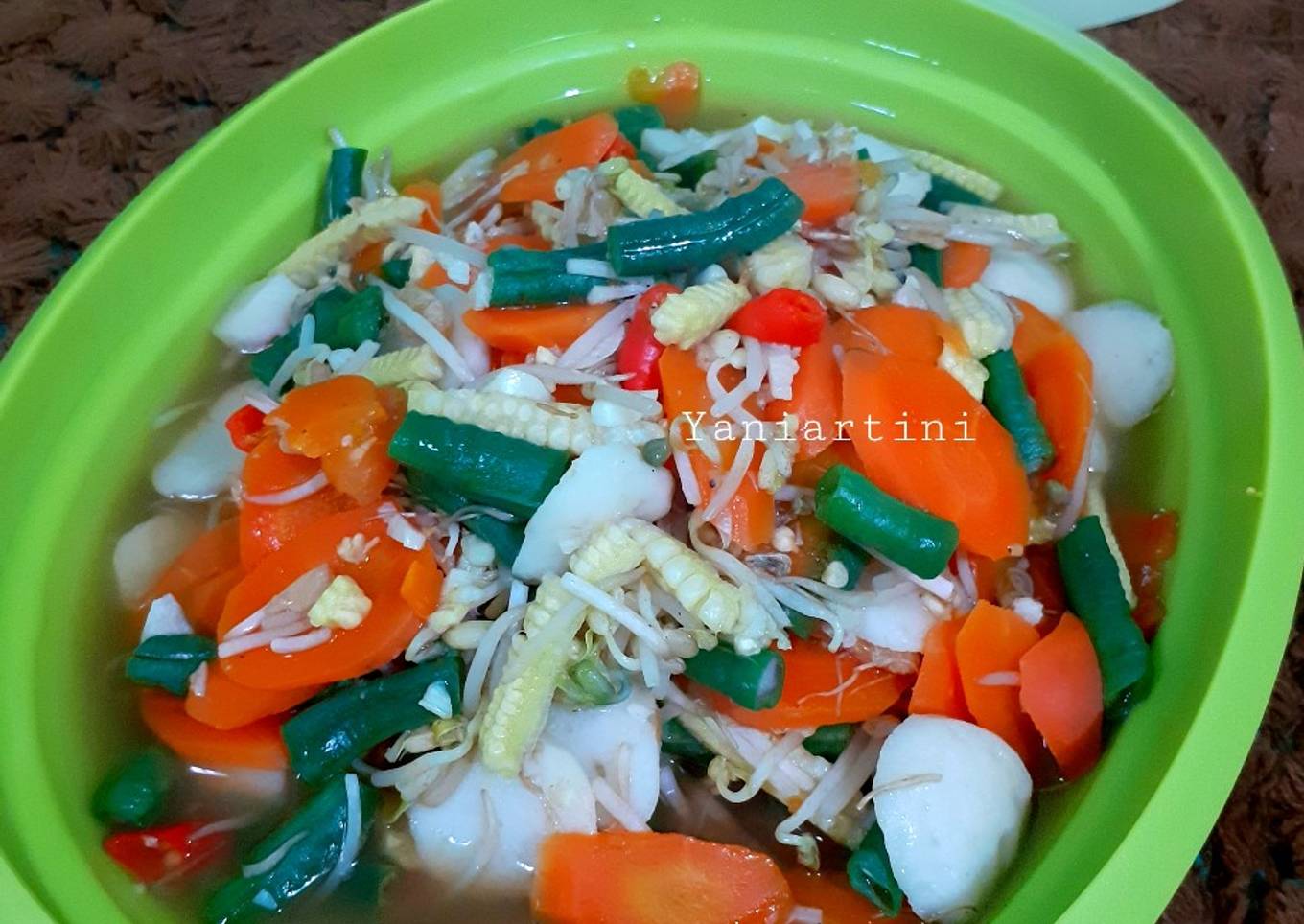 Sayur : Capcay Kuah Istimewa Tanpa Minyak