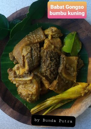 Foto resep Babat Gongso Bumbu Kuning
