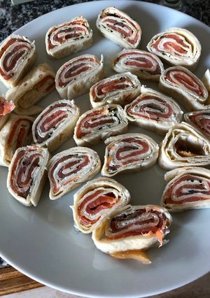 Une photo de Wrap saumon fumé