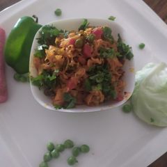 A picture of Gujarati style Cabbage Sabzi.