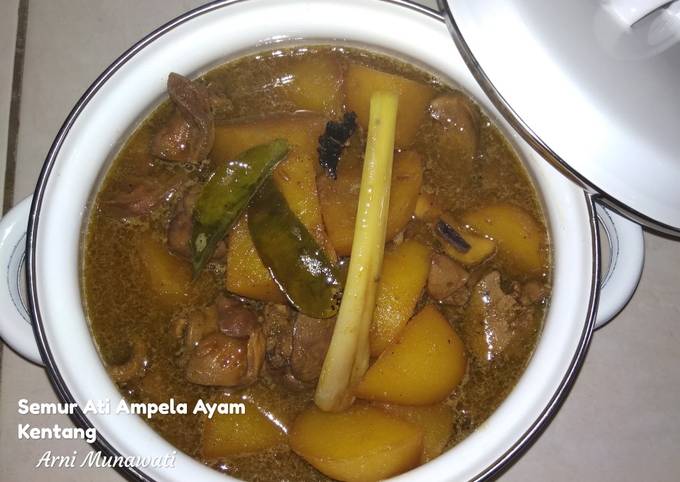 Semur Ati Ampela Ayam Kentang#SeninSemangat