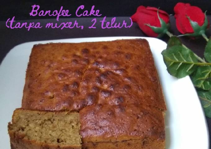 Cara Gampang Membuat Banoffe Cake  tanpa  mixer  2 telur 