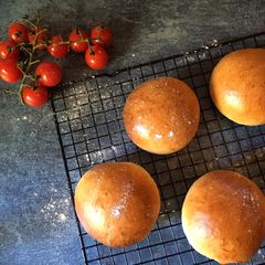 Burger buns A picture of Burger buns.