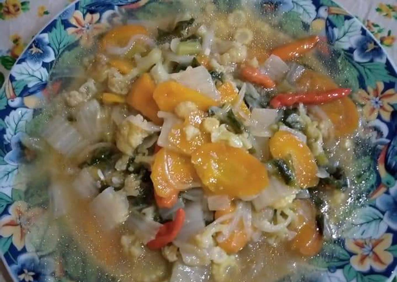 Cap cay AYAM SAYUR