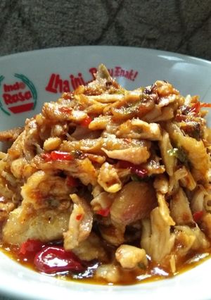 Foto resep Ayam suwir pedas