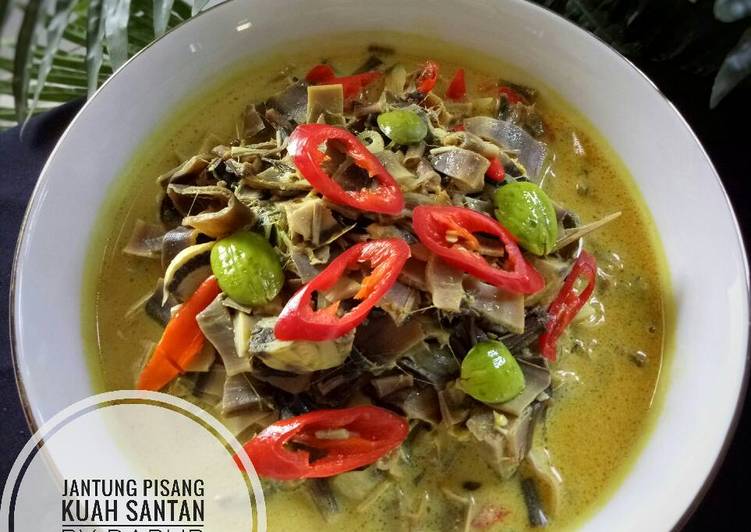 Jantung Pisang Kuah Santan