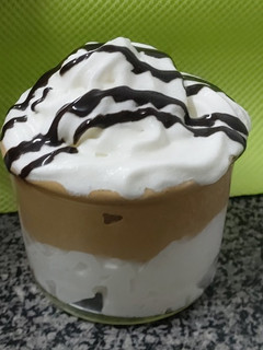 Una foto de Mousse cremoso de café