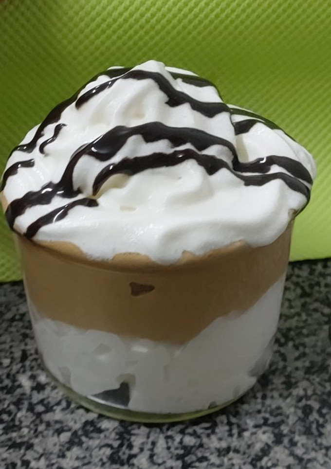 Una foto de Mousse cremoso de café