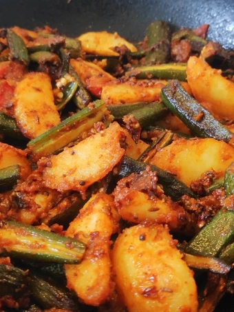 Easy Way Make Spicy Bhindi Fry 😋 which So Delicious