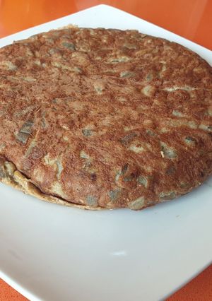 Una foto de Tortilla de berenjena ligera y muy jugosa 🍆