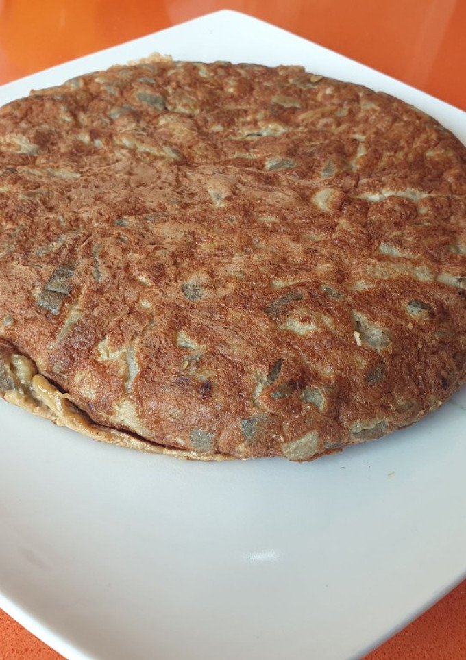Una foto de Tortilla de berenjena ligera y muy jugosa 🍆