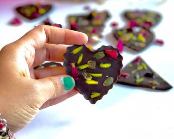 New Recipe heart Chocolate nuts bites Delicious Steady