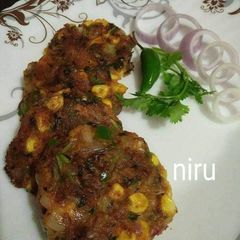 Corn cutlets A picture of Corn cutlets.