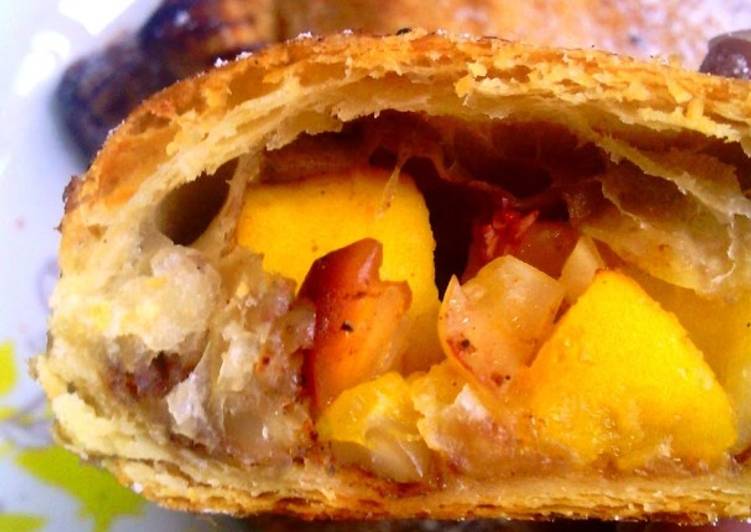 Step-by-Step Guide to Make Quick Pastelilos de Mango (mango puff pastry turnovers) #eastercontest