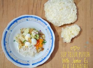 Foto resep Sup telur puyuh dengan jamur es