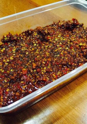 Hình của món Sate tự chế.