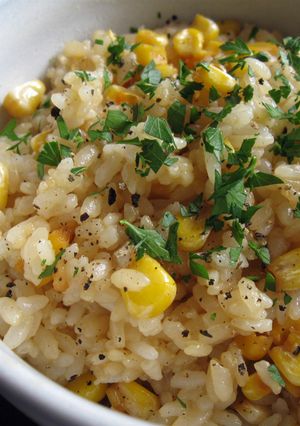 A picture of Butter & Soy Sauce Corn Rice.