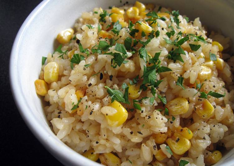 Step-by-Step Guide to Prepare Award-winning Butter & Soy Sauce Corn Rice