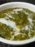 Restaurant style paalak sweet corn. 