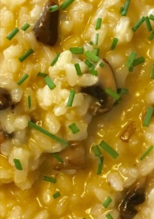 A picture of Mushroom Risotto.