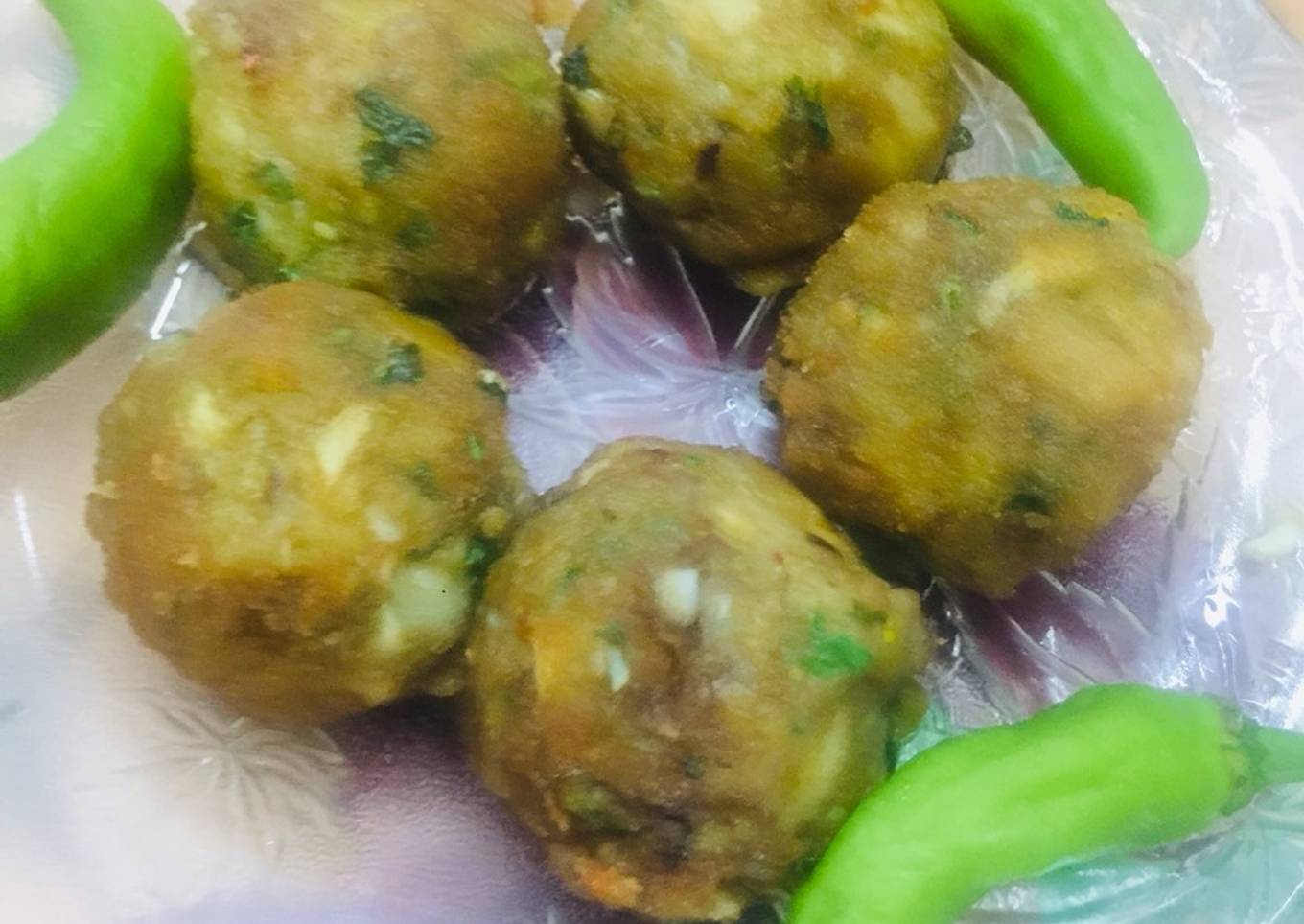 Egg potatoes balls