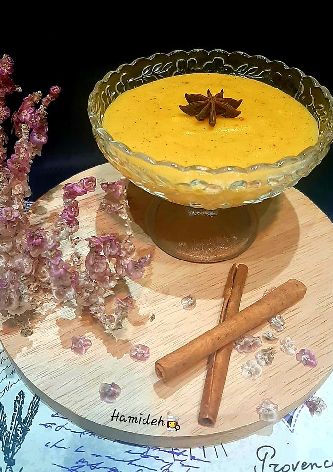 عکسی از دستور فرنی کدو حلوایی (دارچینی)🥰