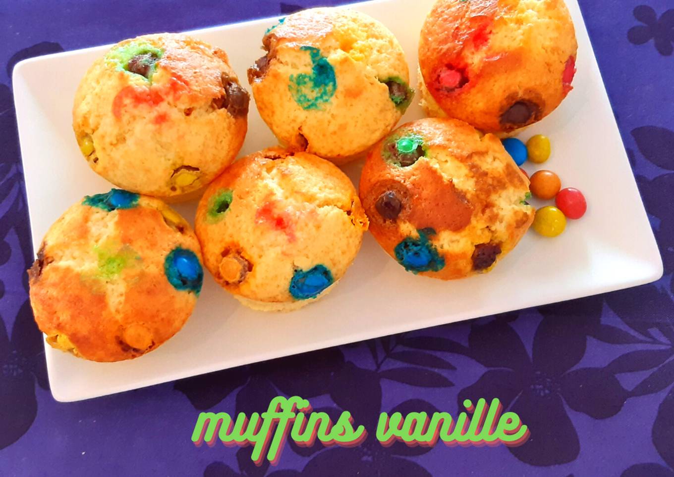 MUFFINS VANILLE - M&ms's