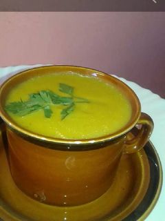 صورة لوصفة شوربة اليقطين (القرع)