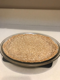 A picture of Oatmeal Pie Crust for No Bake Pies.