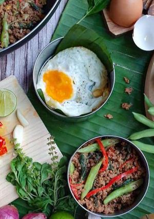 Gambar Phat Kaphrao Daging Cincang