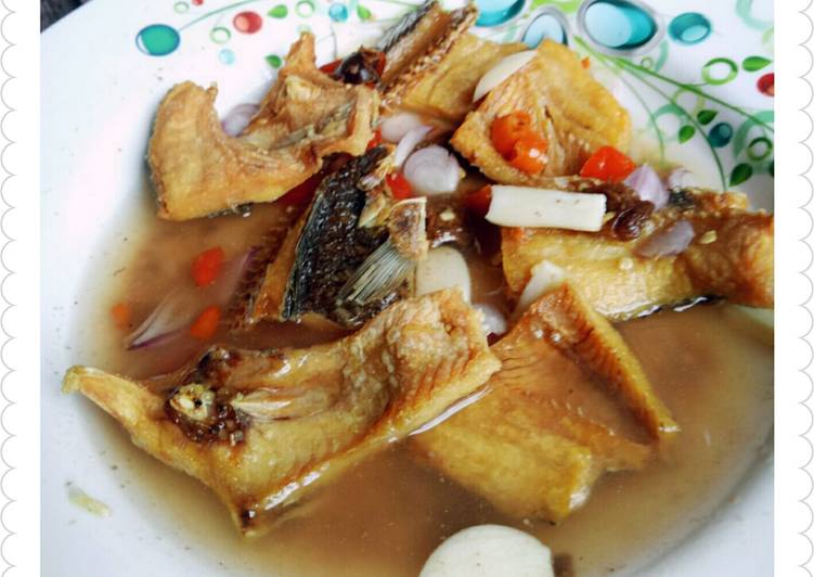Resep Ikan Asin Haruan Cacapan Asam Khas Banjar Anti Gagal