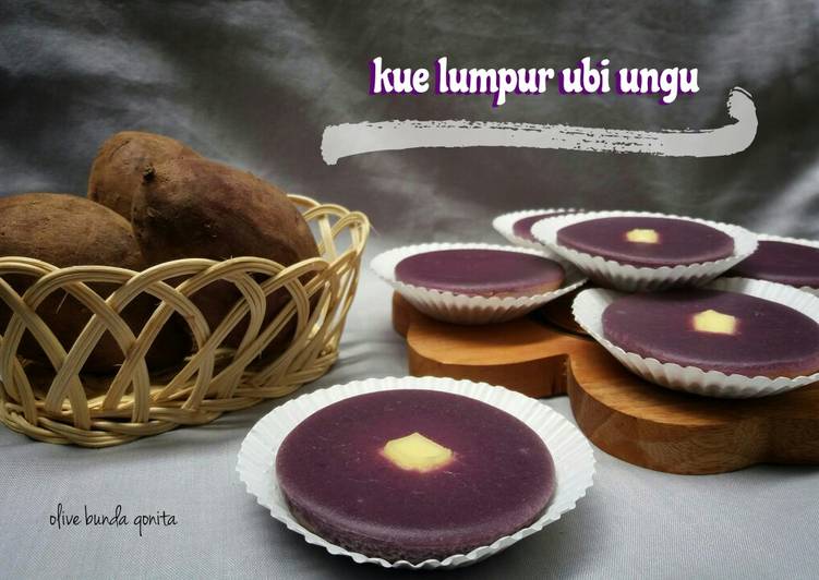 Resep Kue lumpur ubi ungu | Cara Bikin Kue lumpur ubi ungu Yang Mudah Dan Praktis