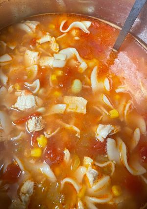 A picture of Chicken Vegetable Soup.