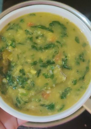 A picture of Moong Dal & Palak Spinach.