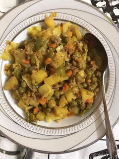 عکسی از دستور خوراک سبزیجات