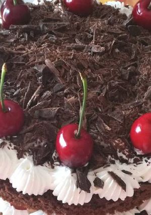 Φωτογραφία της συνταγής Black forest με φρέσκα κεράσια!