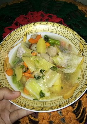 Foto resep Sayur sup bakso