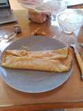 Crêpe crème d'amande-poire