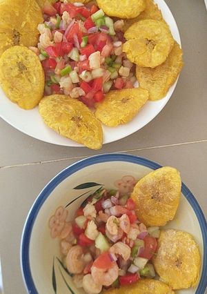 Una foto de Ceviche de camarón
