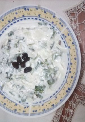Φωτογραφία της συνταγής Δροσερή σαλάτα με γλιστρίδα και αγγούρι